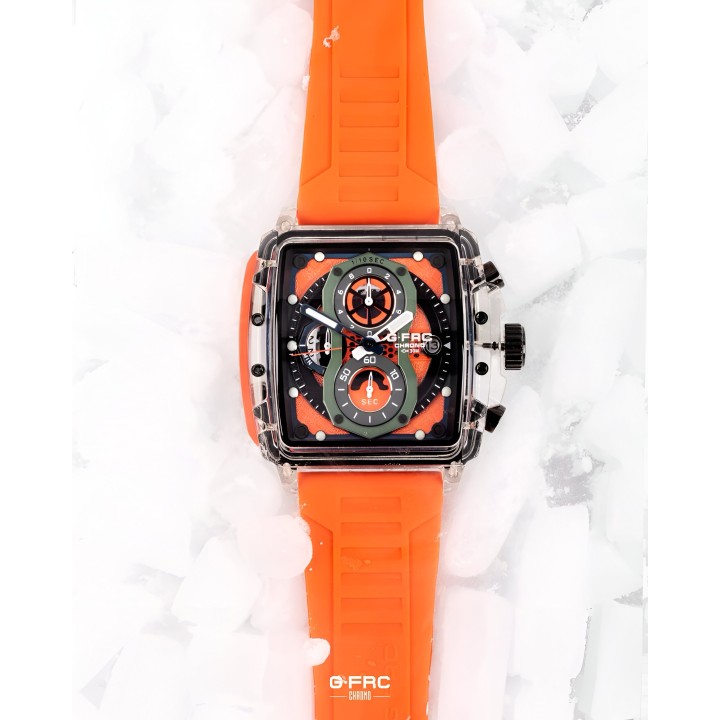 Reloj G-force H4113g Cronografo Funcional Goma + Estuche