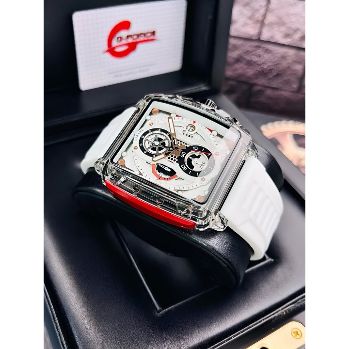 Reloj G-force H4113g Cronografo Funcional Goma + Estuche