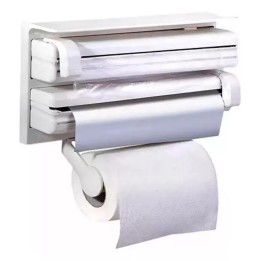 Dispensador De Papel Cocina 4 En 1 Toallas Aluminio Plastico