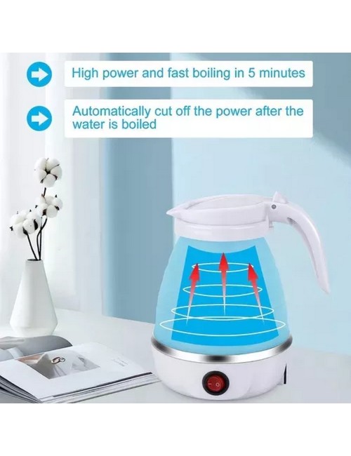 Calentador Hervidor D Agua Eléctrico Plegable Portátil 600ml