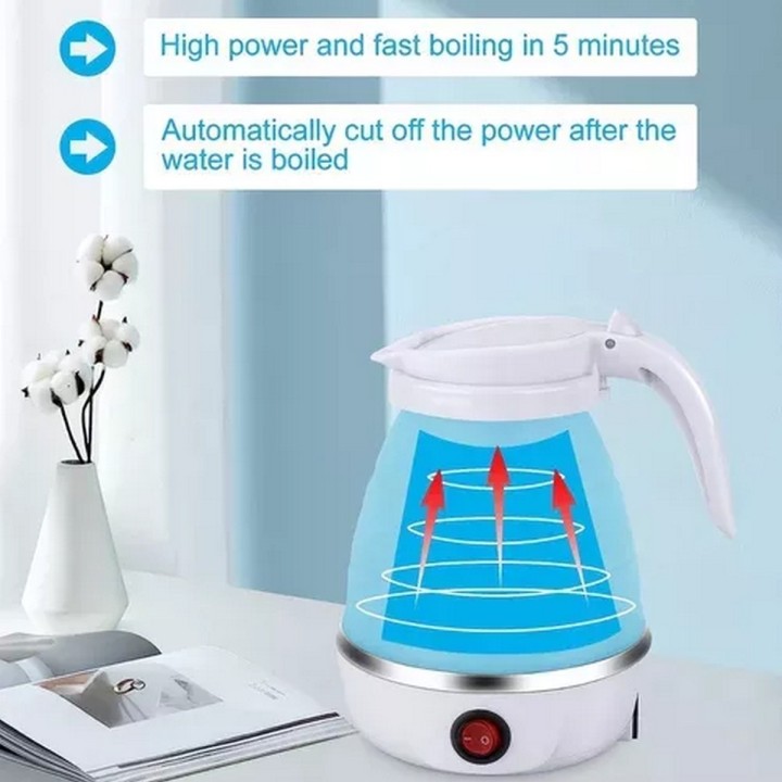 Calentador Hervidor D Agua Eléctrico Plegable Portátil 600ml