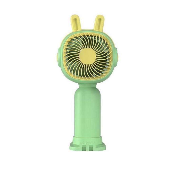 Ventilador Gato Orejas Portatil Recargable Con Base