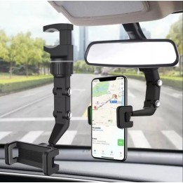 Soporte Para Celular En Elcarro- Espejo, Tipo Prensa Tuerca