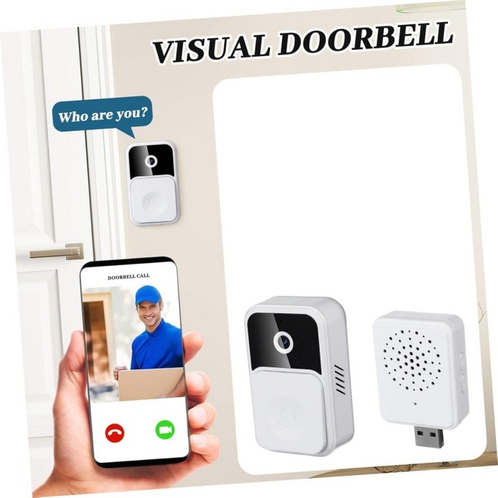 Timbre Wifi Con Camara V8 Inalambrico