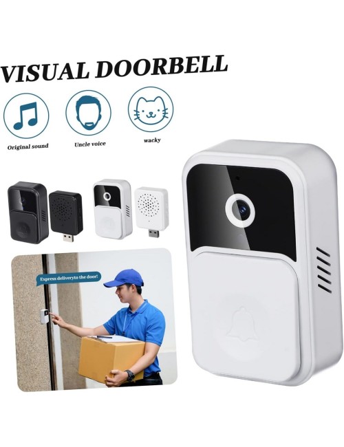 Timbre Wifi Con Camara V8 Inalambrico