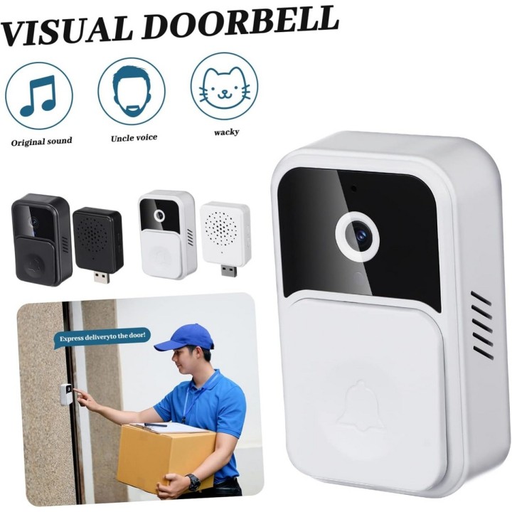 Timbre Wifi Con Camara V8 Inalambrico