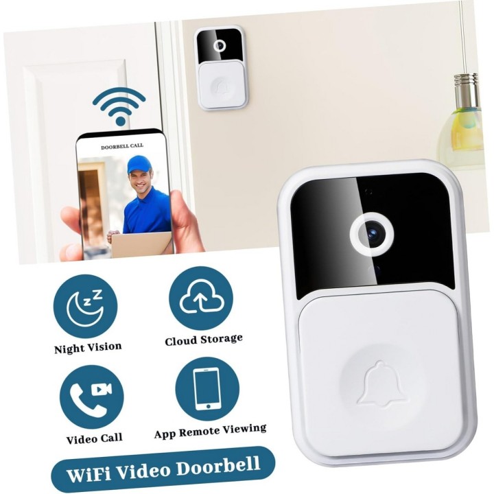 Timbre Wifi Con Camara V8 Inalambrico