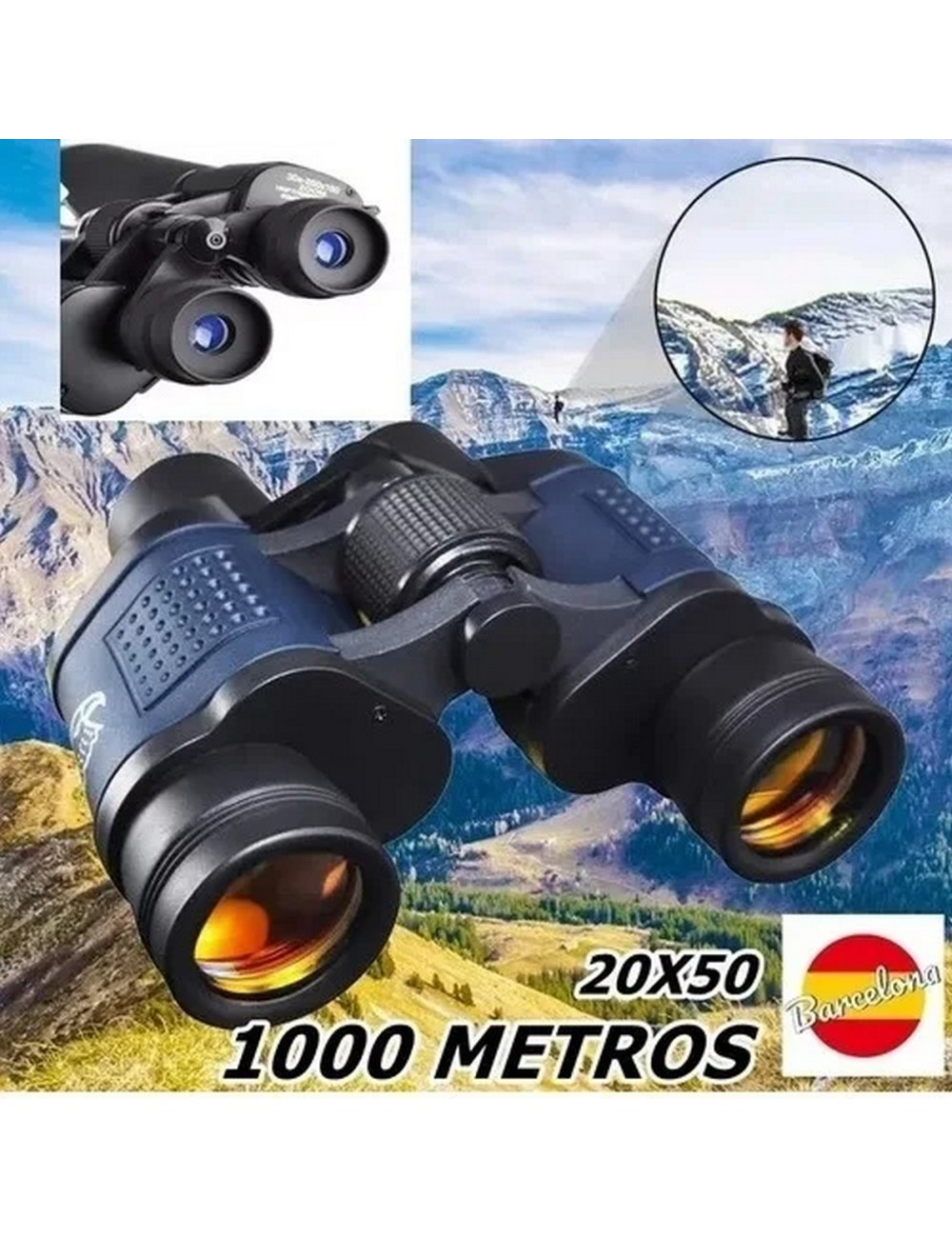 Binoculares Gran Alcance 20x50 + Estuche