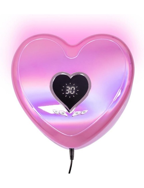 Lampara Led-uv De Uñas Gel Profesional Corazon 96 Wats