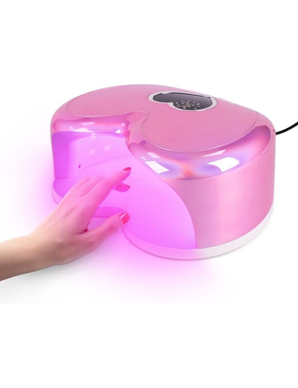 Lampara Led-uv De Uñas Gel Profesional Corazon 96 Wats