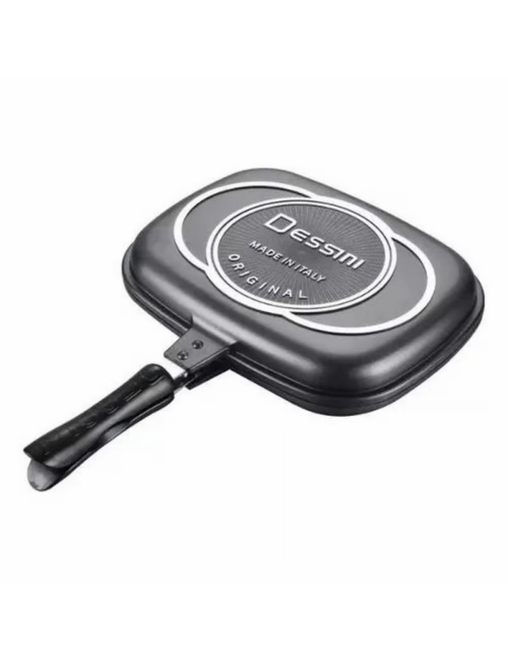 Sartén Doble Parrilla 36 Cms Antiadherente Dessini Italiana
