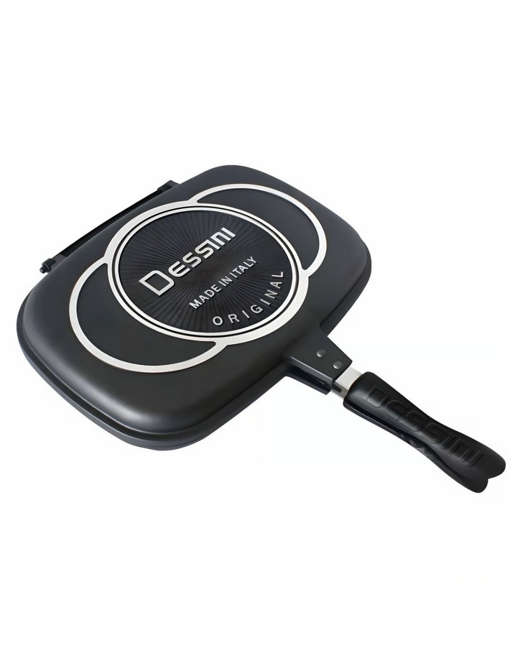 Sartén Doble Parrilla 36 Cms Antiadherente Dessini Italiana