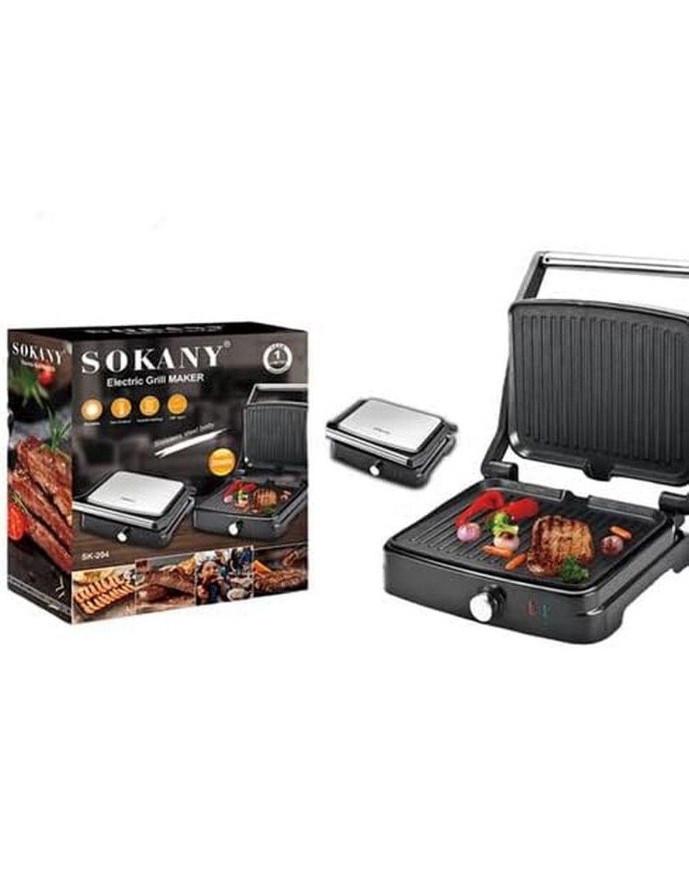 Parrilla Eléctrica Portátil Multifuncional Para El Hogar