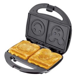 Sandwichera Tostadora Waflera Sk-128 Figuras Antiadherente