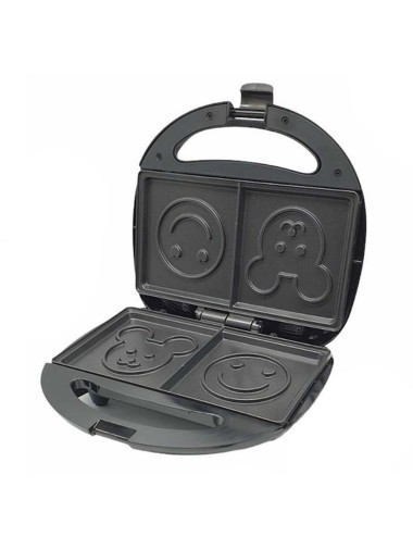 Sandwichera Tostadora Waflera Sk-128 Figuras Antiadherente