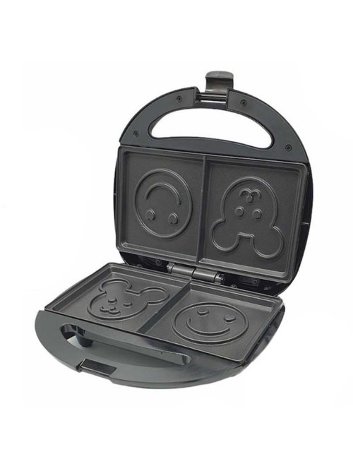 Sandwichera Tostadora Waflera Sk-128 Figuras Antiadherente