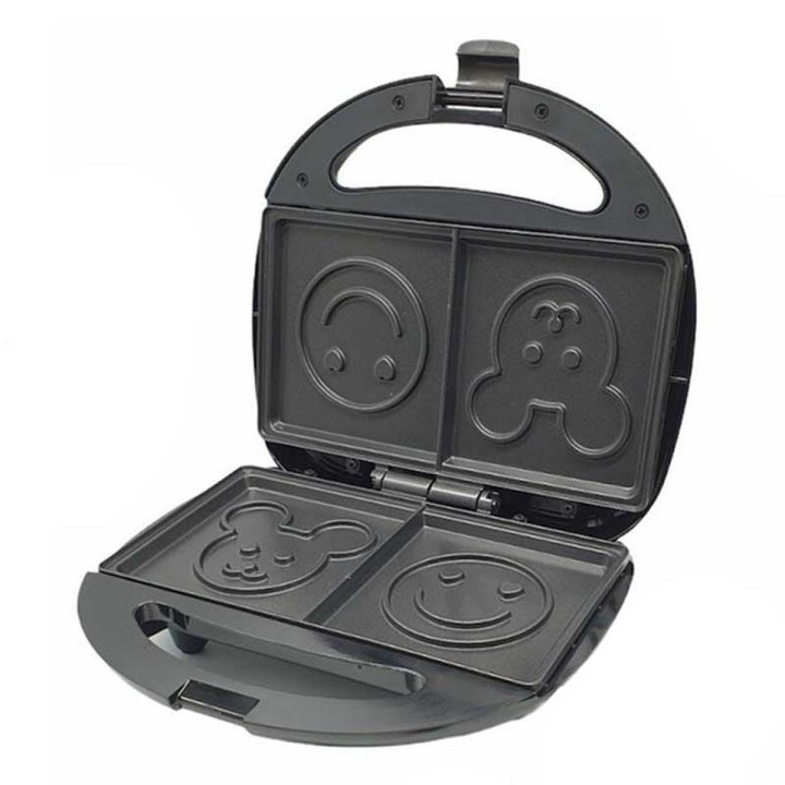 Sandwichera Tostadora Waflera Sk-128 Figuras Antiadherente