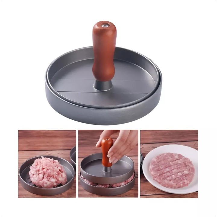 Molde Para Hamburguesas Individual - Plancha Press Carne