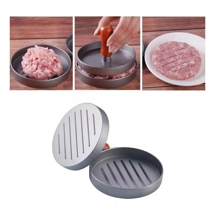 Molde Para Hamburguesas Individual - Plancha Press Carne