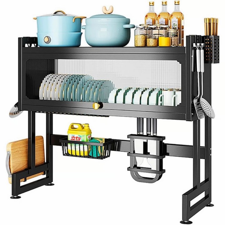 Organizador Y Escurridor Platos Loza Con Tapa 65 Cm