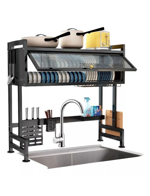 Organizador Y Escurridor Platos Loza Con Tapa 85 Cm