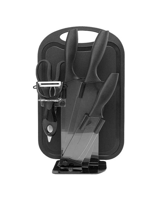 Set De Cuchillos Utensilios Cubiertos Tablas Cortar Cocina