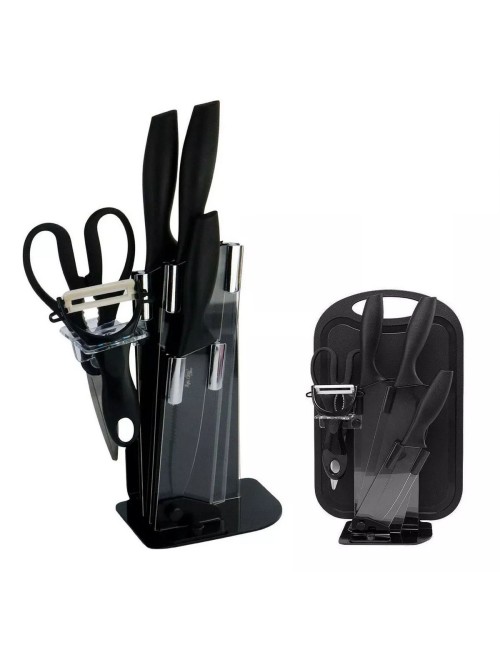 Set De Cuchillos Utensilios Cubiertos Tablas Cortar Cocina