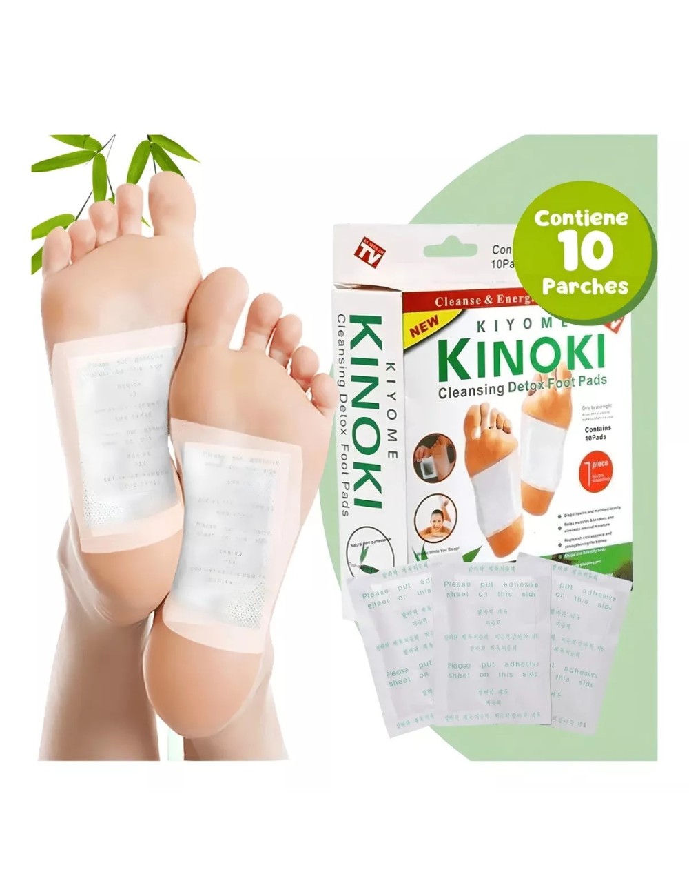 Parches Detox Kinoki Pies