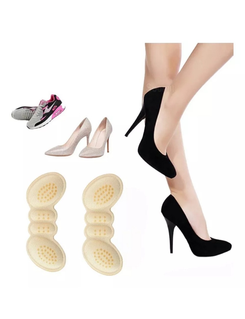 Plantilla Almohadillas Protector Talón Adhesivo Zapato
