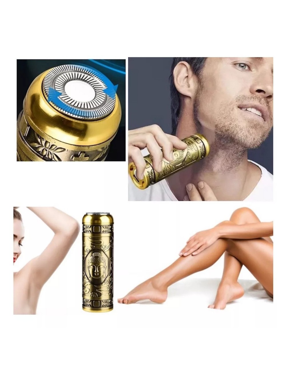 Mini Maquina Afeitadora Recargable Unisex Viajera Portatil