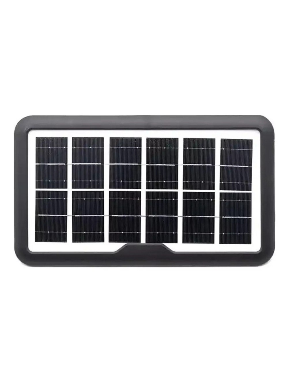 Kit Lampara Panel Solar Linterna + 3 Bombillas Usb Gd 8017mk