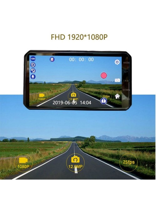 Camara Dual Carro Dvr Pantalla Camara Delantera Y Trasera