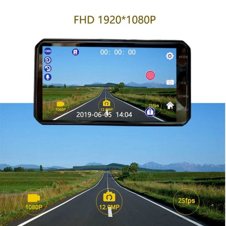 Camara Dual Carro Dvr Pantalla Camara Delantera Y Trasera