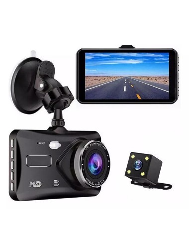 Camara Dual Carro Dvr Pantalla Camara Delantera Y Trasera