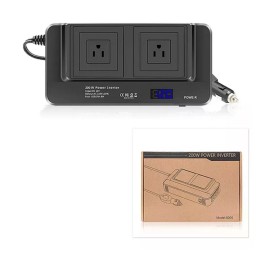 Inversor Convertidor Portátil Multitoma Carro Usb 200w 110v
