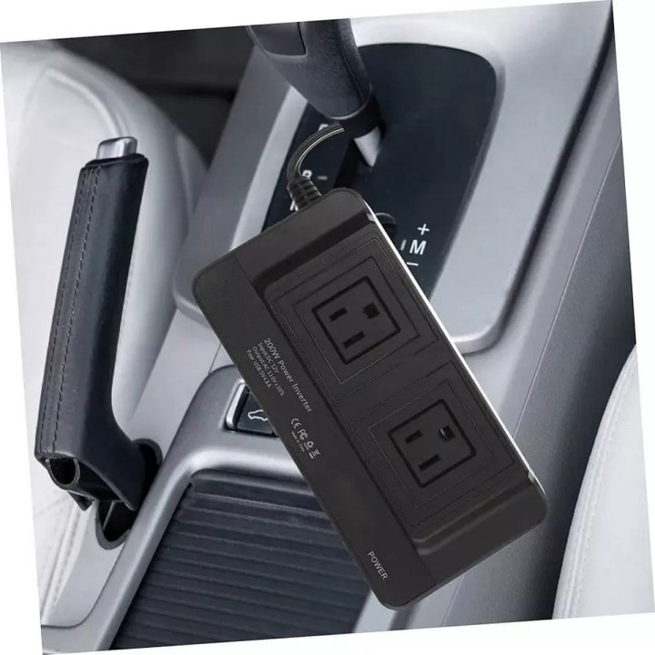 Inversor Convertidor Portátil Multitoma Carro Usb 200w 110v