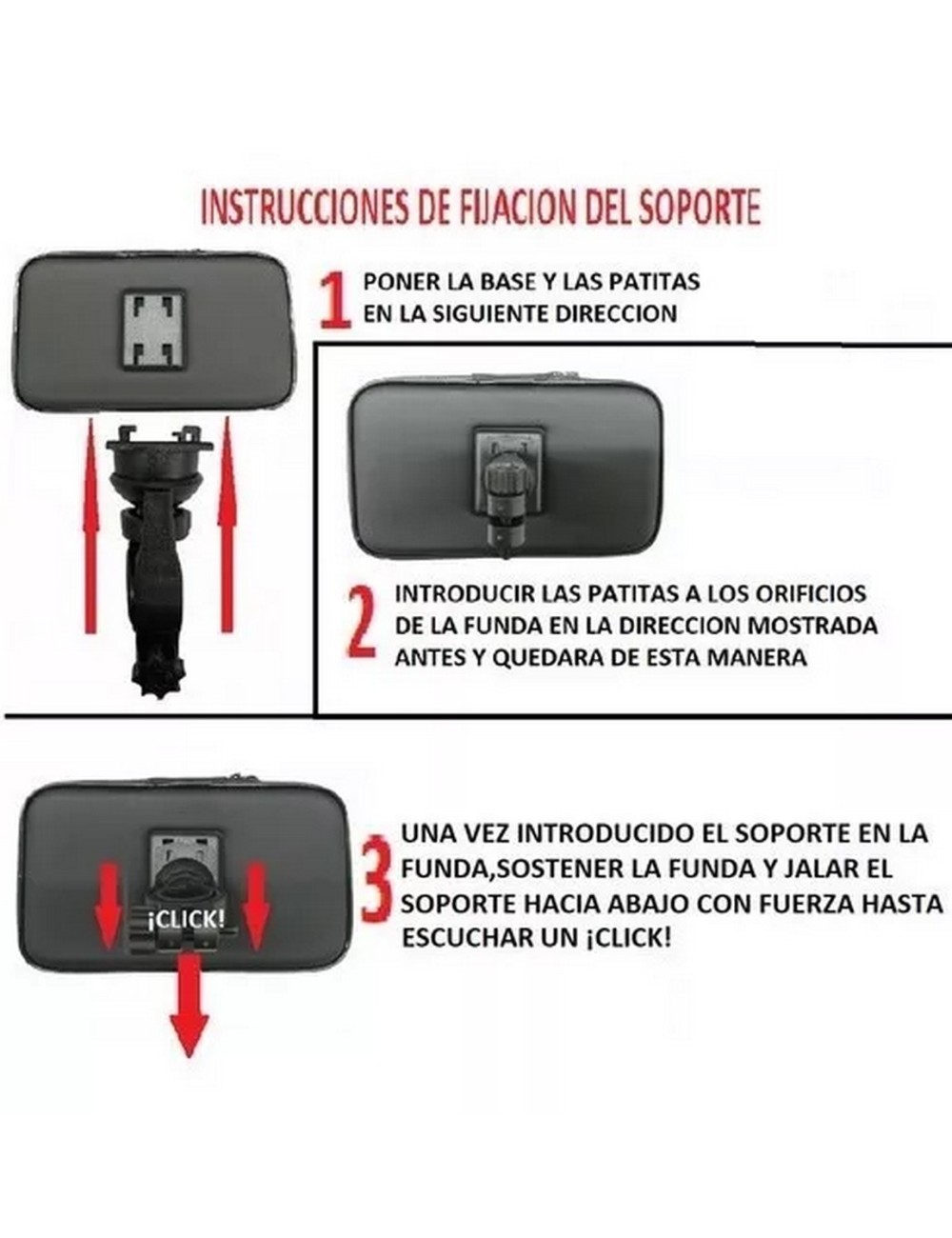 Soporte Porta Celular Moto Holder Estuche Bicicleta