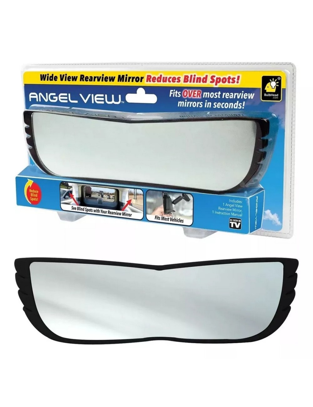 Espejo Retrovisor Puntos Ciegos Gran Angular Angel View