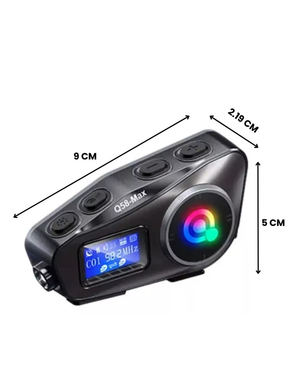 Intercomunicador Para Casco Moto Fm Bluetooth Q-58 Max