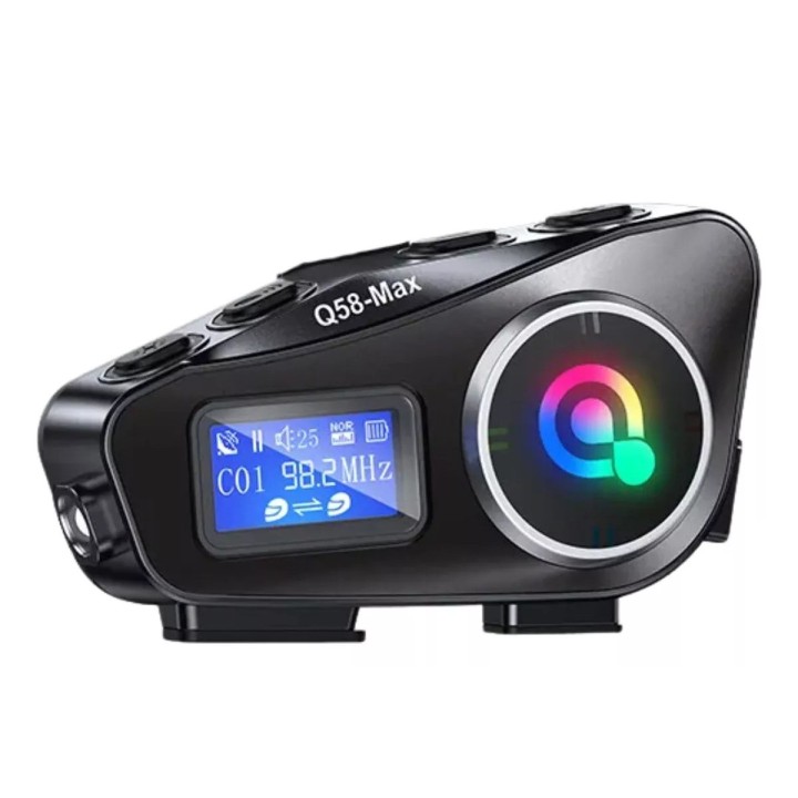 Intercomunicador Para Casco Moto Fm Bluetooth Q-58 Max