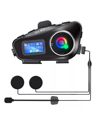 Intercomunicador Para Casco Moto Fm Bluetooth Q-58 Max