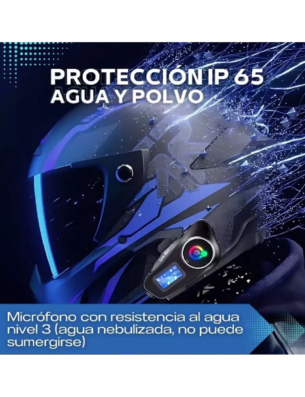 Intercomunicador Para Casco Moto Fm Bluetooth Q-58 Max