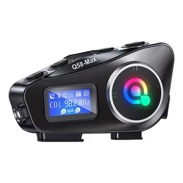 Intercomunicador Para Casco Moto Fm Bluetooth Q-58 Max
