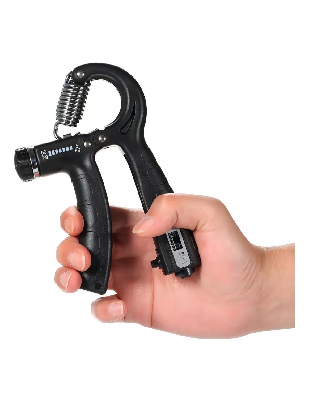 Tensor Empuñador Grip 60 Kg Contador Fortalece Mano Brazo