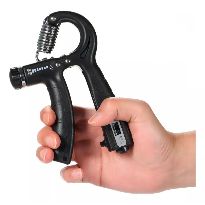 Tensor Empuñador Grip 60 Kg Contador Fortalece Mano Brazo