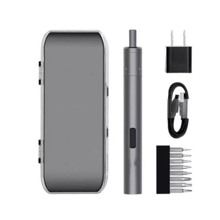 Mini Destornillador Eléctrico Recargable Ajustable + Estuche