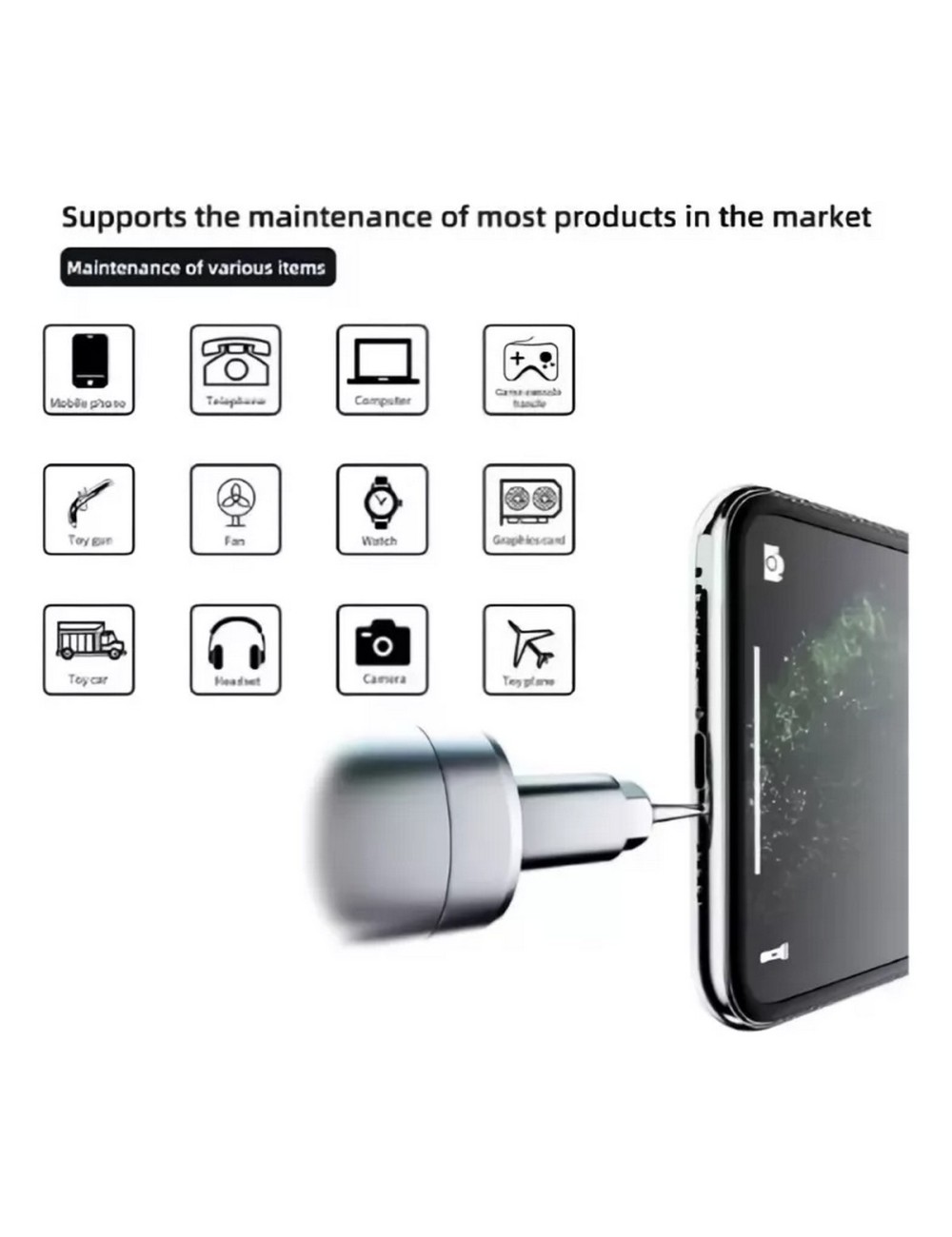 Mini Destornillador Eléctrico Recargable Ajustable + Estuche