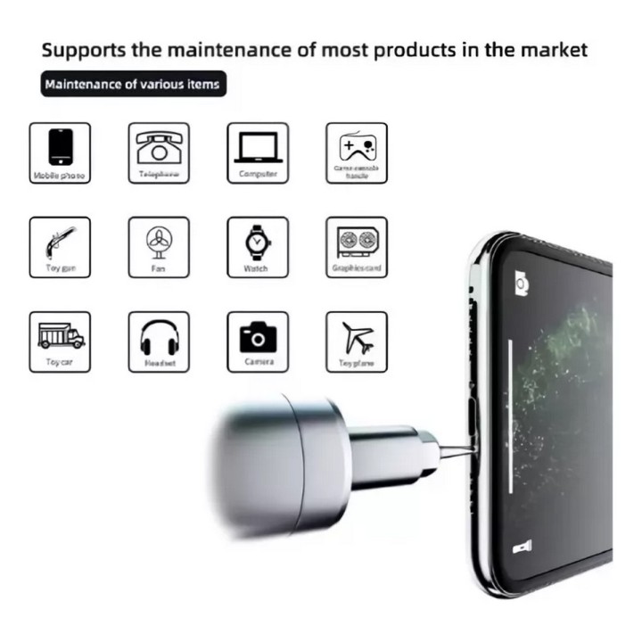 Mini Destornillador Eléctrico Recargable Ajustable + Estuche
