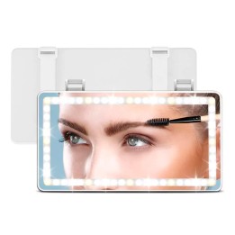 Espejo Tocador Luz Led Visera Automovil Copiloto Recargable