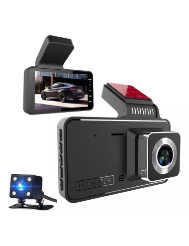 Cámara Para Carro Dual Grabación Hd 1080p Nocturna + Trasera